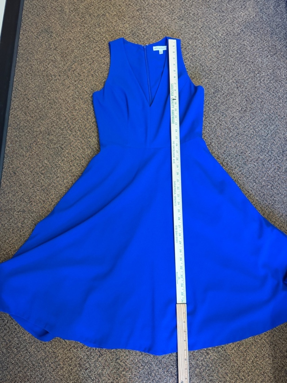 Dress the Population Catalina Fit & Flare Cocktail Dress electric blue size Med - Picture 11 of 12
